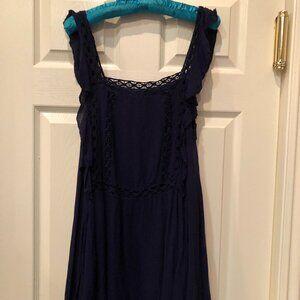Free People FP One Priscilla Navy Lace Mini Dress Women's Small NWT